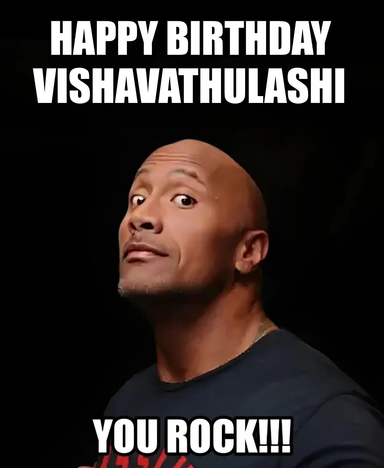 Happy Birthday Vishavathulashi You Rock Meme