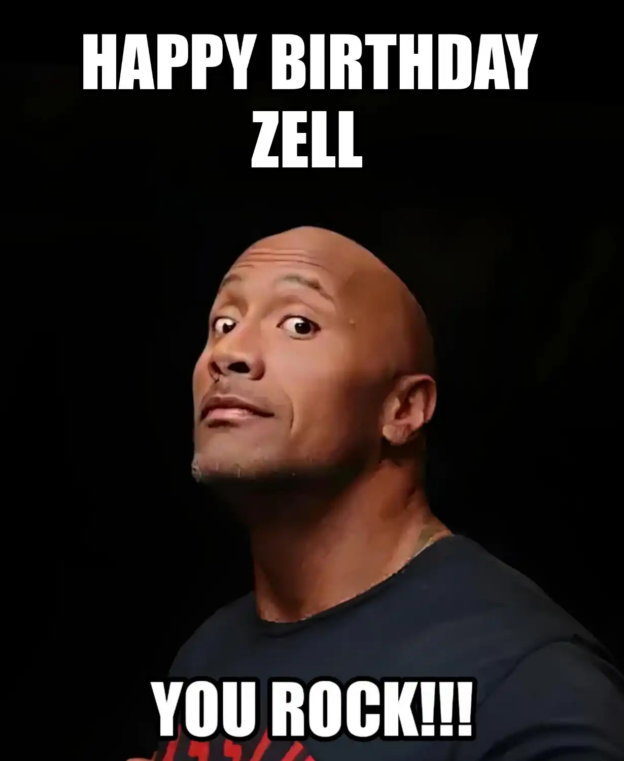 Happy Birthday Zell You Rock Meme