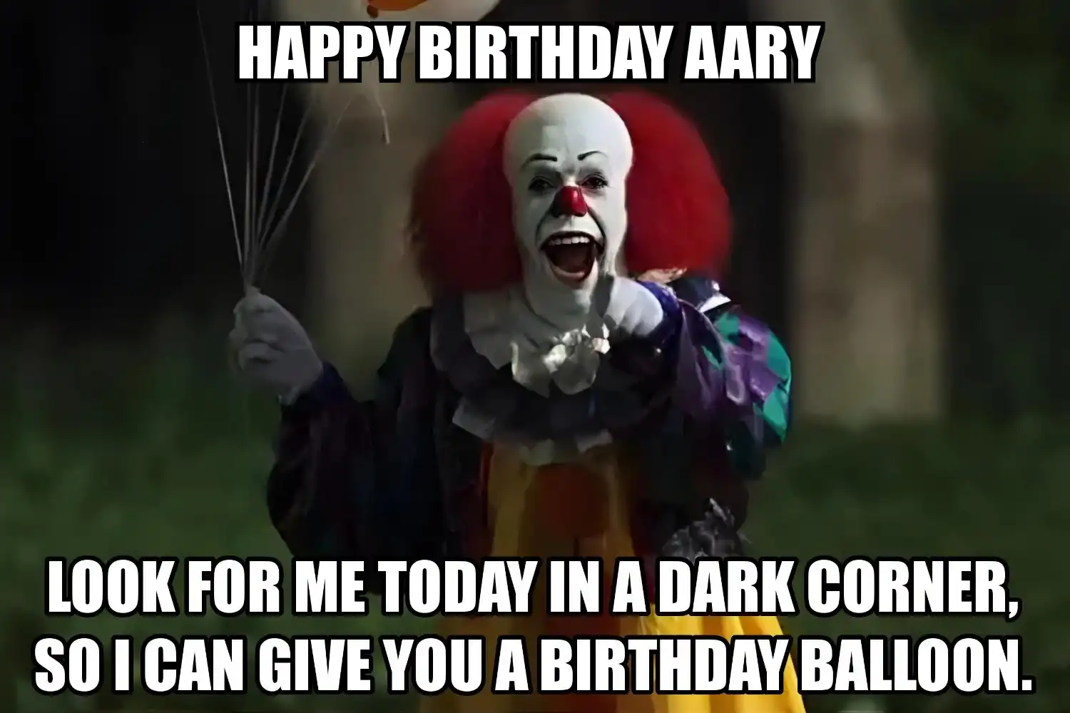 Happy Birthday Aary I Can Give You A Balloon Meme