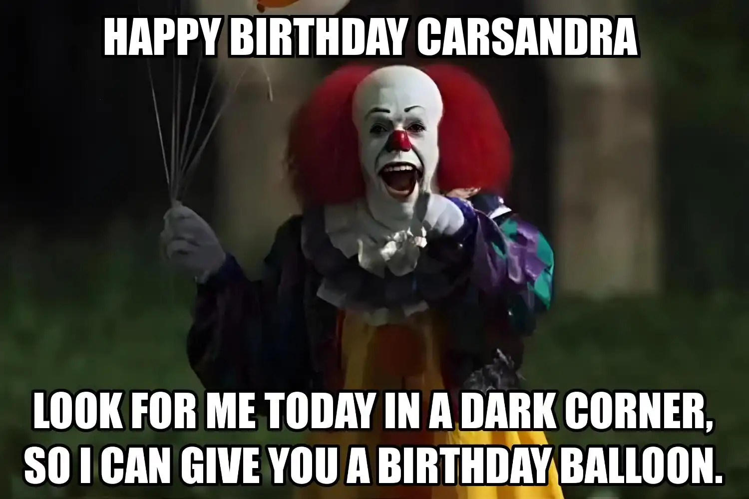 Happy Birthday Carsandra I Can Give You A Balloon Meme